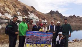 صعود کوهنوردان آستارا به قله سبلان