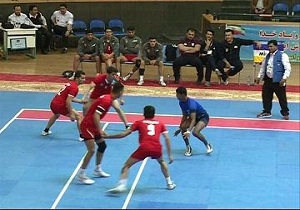 تیم کبدی استان در مسابقات نوجوانان کشور