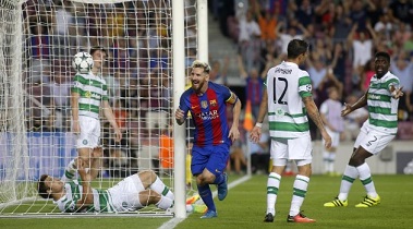 همکاری دیدنی  مسی و ژاوی درگلزنی + فیلم