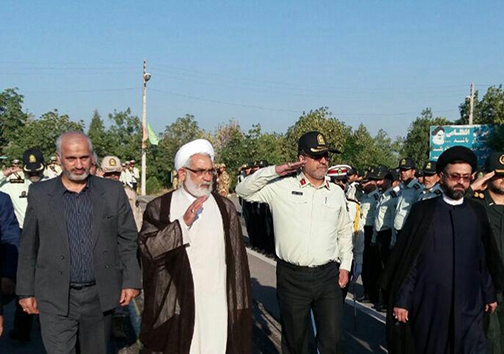 حضور دادستان کل کشور در مراسم صبحگاه نیروهای مسلح گلستان