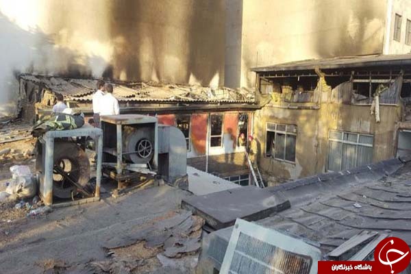 حریق گسترده بارانداز کالا در مرکز تهران