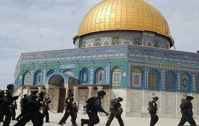 اقدام شجاعانه جوان فلسطینی در برابر اسلحه&zwnj;های نظامی  + فیلم نماز خواندن جوان فلسطینی در میان اسلحه نظامیان + فیلم