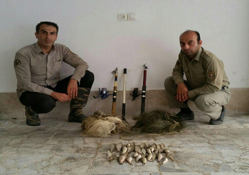 دستگیری صیاد غیرمجاز در بابل و نور +تصاویر