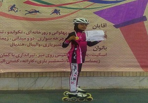 اعزام اسکیت باز بافقی به مرحله دوم لیگ اسکیت سرعت