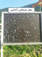 باشگاه خبرنگاران -محل چسباندن آدامس در مازندران +عکس