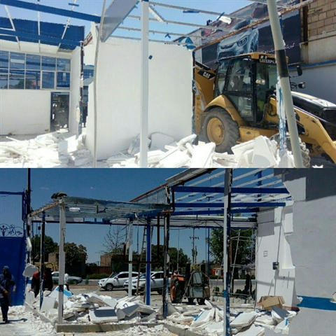 ساخت‌و‌ساز‌های غیر‌مجاز در عرصه شهر کهن نیشابور تخریب شد