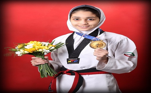 بانوی تکواندو کار سمنانی برای کسب مدال در مسابقات جهانی مصر