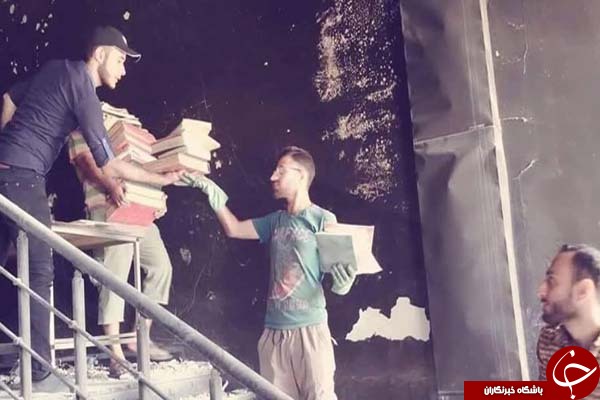 عراقی&zwnj;ها برای بازسازی کتابخانه موصل کتاب اهدا می&zwnj;کنند + تصاویر