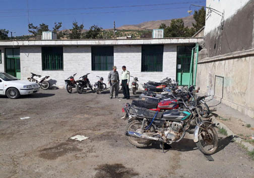 توقیف ۲۰ دستگاه موتور سیکلت به علت تخلفات زیست محیطی