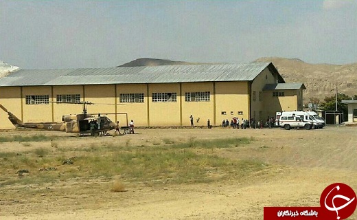انتقال مصدومان سانحه رانندگی با اورژانس هوایی