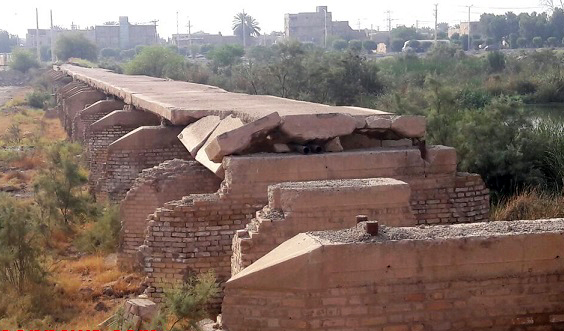 آغاز مرمت پل تاریخی کوت سید صالح شهرستان کارون