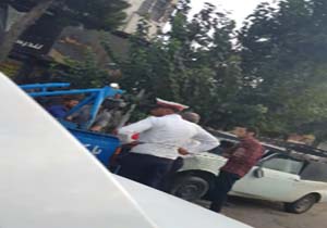 تصادف پیکان وانت در بومهن + فیلم
