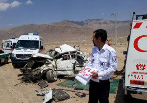 3 کشته و یک مصدوم درسانحه رانندگی جاده شهرضا به آباده