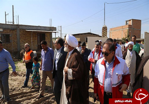 بازدید نماینده رهبر انقلاب از مناطق سیل زده گلستان+ تصاویر