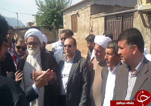 بازدید نماینده رهبر انقلاب از مناطق سیل زده گلستان+ تصاویر