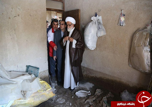 بازدید نماینده رهبر انقلاب از مناطق سیل زده گلستان+ تصاویر