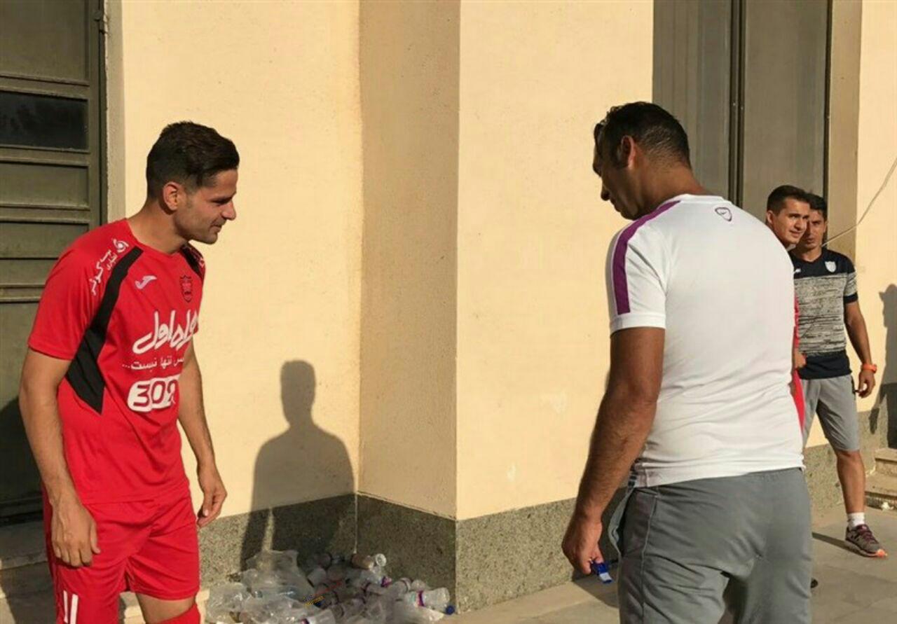 کامیابی نیا در تمرین پرسپولیس حاضر شد+عکس