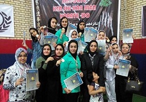37مدال رنگارنگ حاصل کار بانوان كاراته‌كا قم