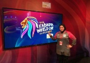 نخستین بانوی داور ایرانی مسابقات کبدی در لیگ ستارگان جهان