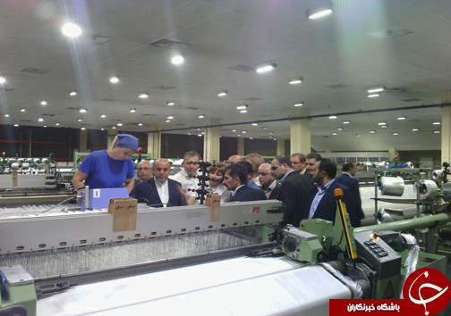 بازدید هیئت اقتصادی و فعالان اقتصادی مازندران از کارخانه تولید نخ شیمیایی در شهر ولژسکی + تصاویر
