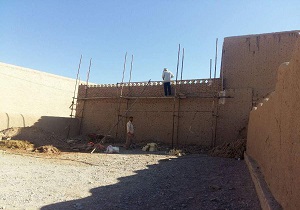 مرمت و بازسازی خانه تاریخی کارگر در شهرستان میبد