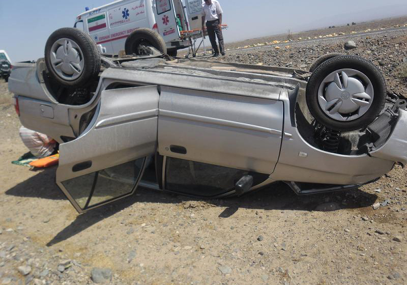 5 مصدوم  بر اثر حادثه رانندگی در جاده اصفهان- نایین