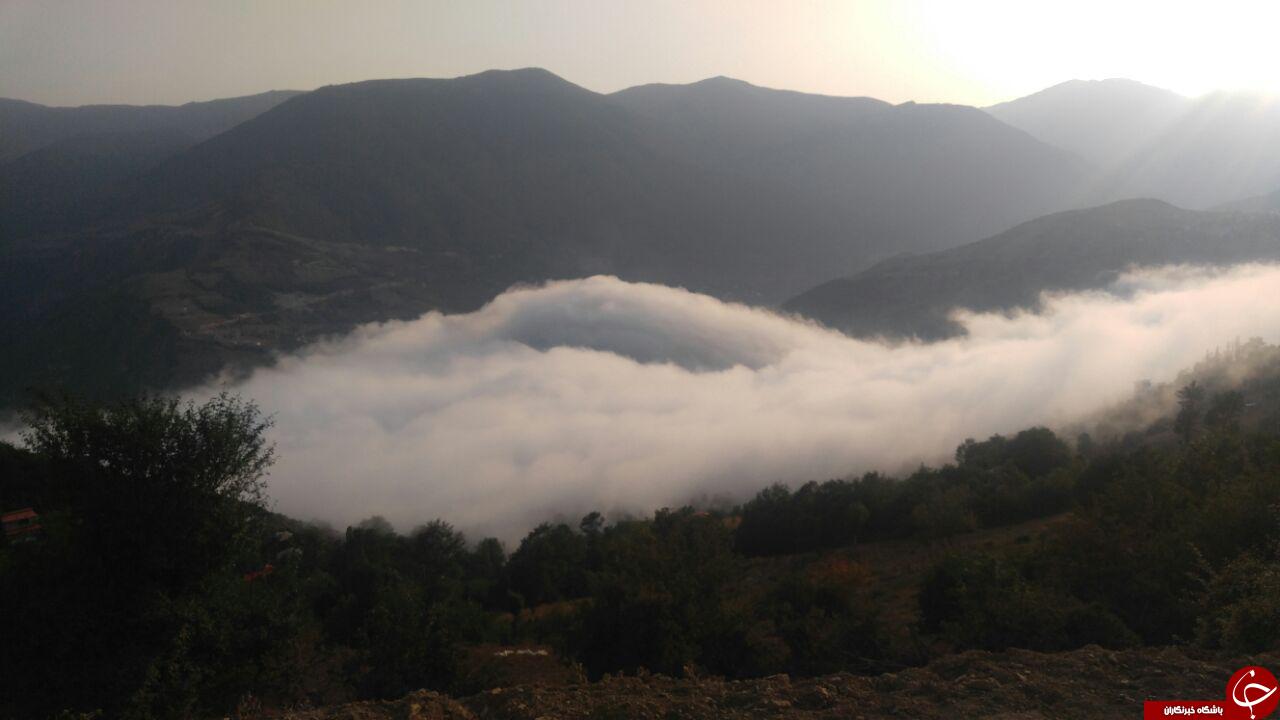 نمایی دیدنی از ارتفاعات رامسر + تصاویر