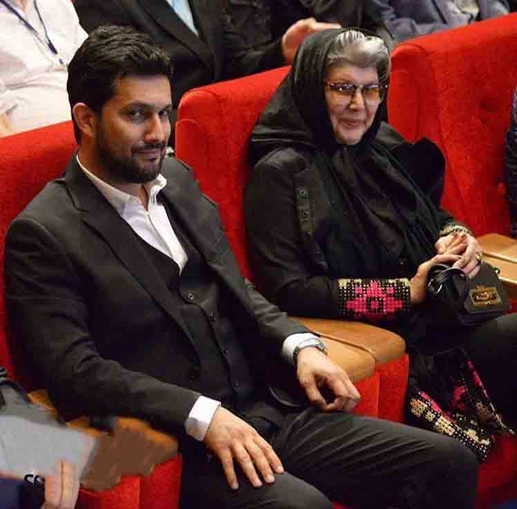 حامد بهداد و مادرش +عکس