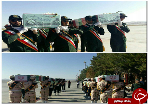 ورود 15 شهید گمنام به فرودگاه زاهدان+ تصاویر