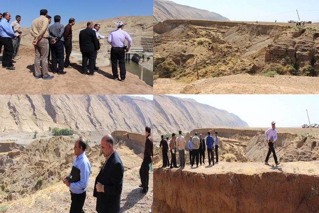 تهدید رانش زمین در روستای تلخاب