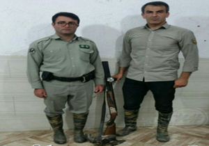 شکارچی غیرمجاز در دام محیط بانان بابلی