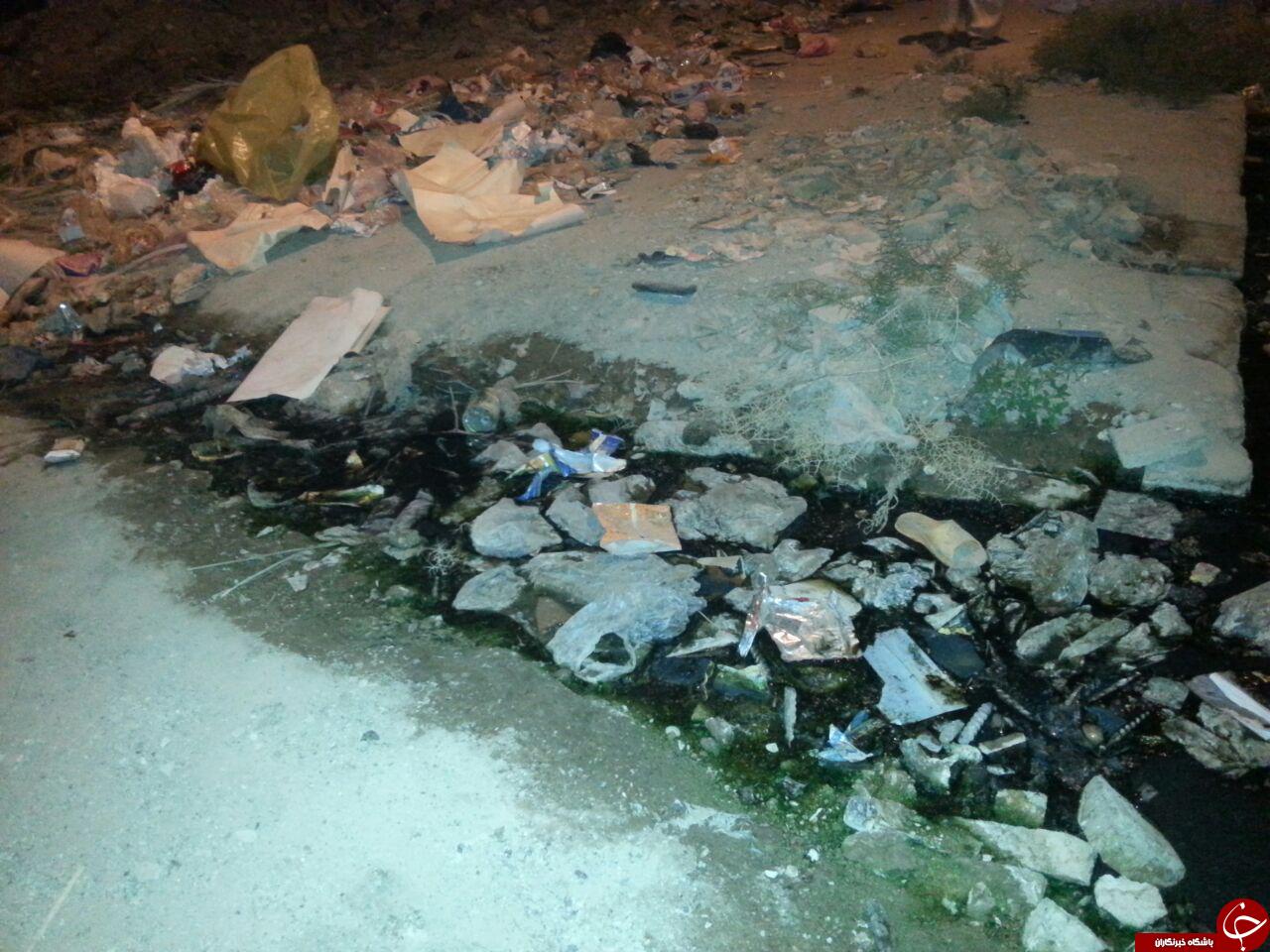 دپوی زباله&zwnj;ها در کوچه و خیابان&zwnj;های اهواز + تصاویر