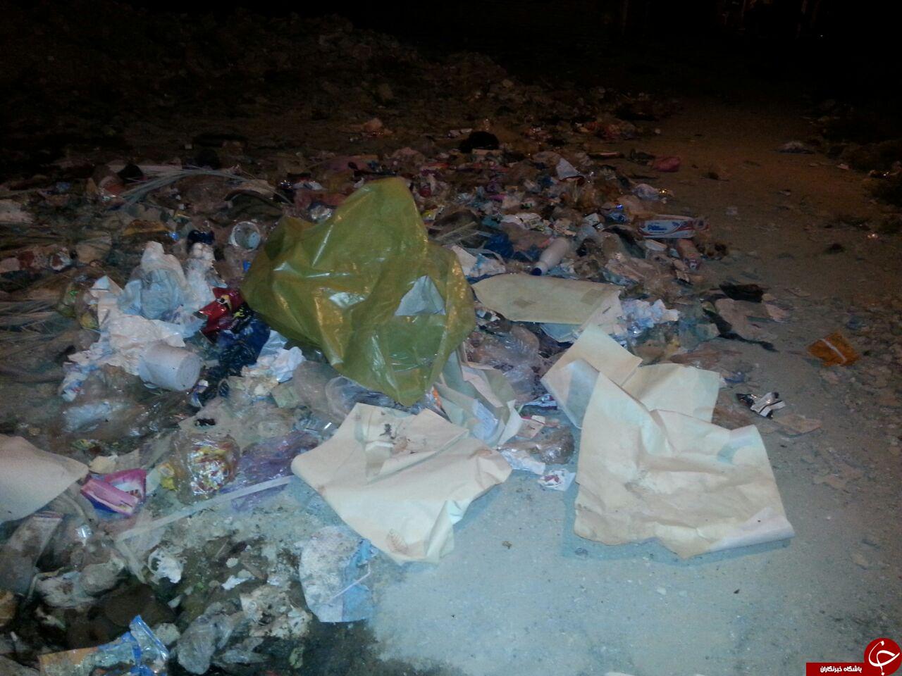 دپوی زباله&zwnj;ها در کوچه و خیابان&zwnj;های اهواز + تصاویر