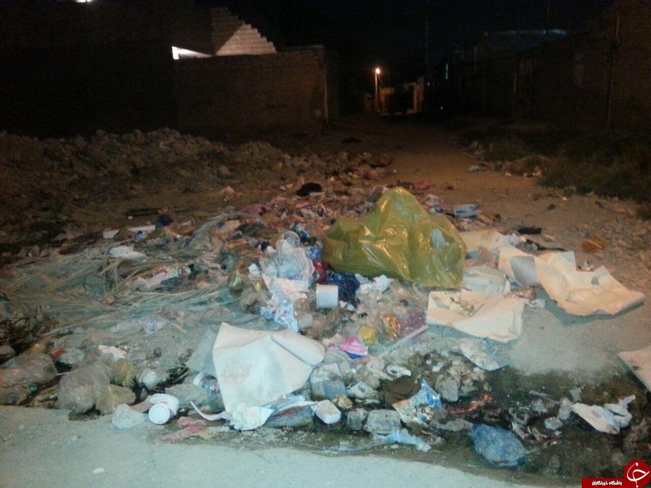 دپوی زباله&zwnj;ها در کوچه و خیابان&zwnj;های اهواز + تصاویر