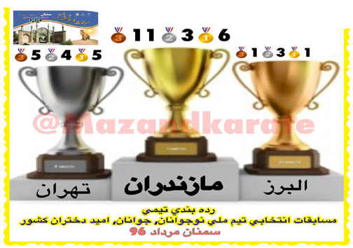 درخشش بانوان کاراته کار مازندرانی با کسب ۲۰ مدال