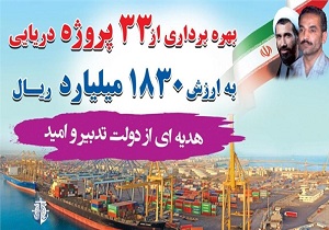 بهره برداری از 30 طرح دریایی و بندر در هرمزگان