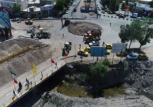 ترافیک در محدوده پل قدس اردبیل روان تر می شود