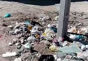 دپوی زباله در معابر منطقه جامی + فیلم