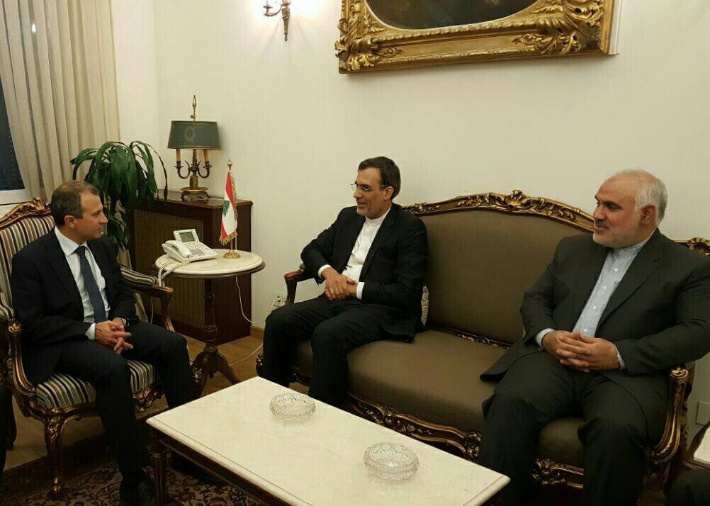 جابری انصاری با وزیر خارجه لبنان دیدار کرد