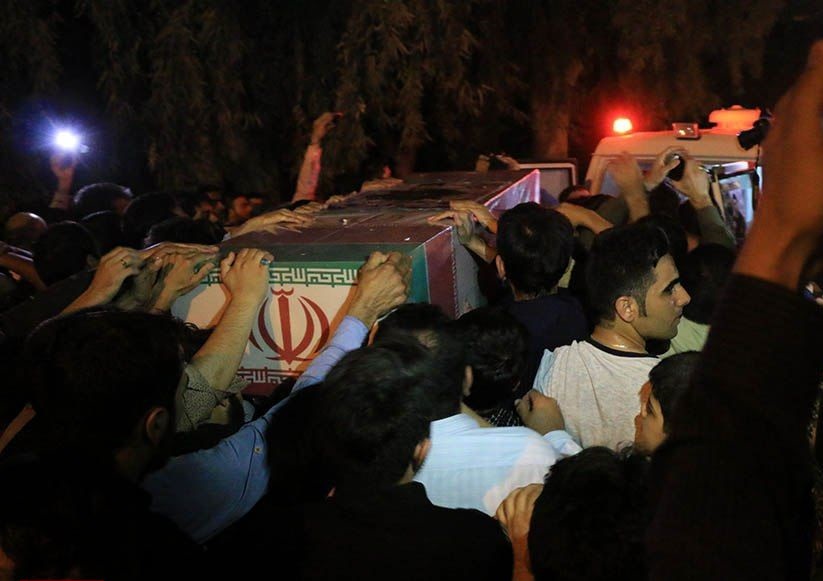 پیکر پاک شهید جان‌محمد علی‌پور وارد خوزستان شد