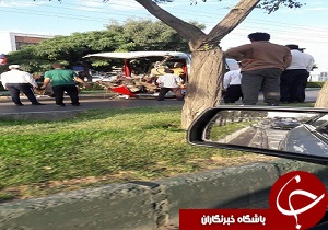 کشته شدن یکی از سرنشینان اتوبوس کارکنان نیرو محرکه