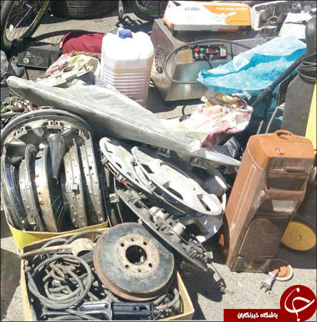 پاتک پلیس به مخفیگاه بزرگ لوازم سرقتی+تصاویر