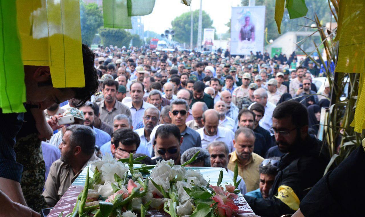 پیکر پاک پنج شهید گمنام در پارک شغاب بوشهر آرمید