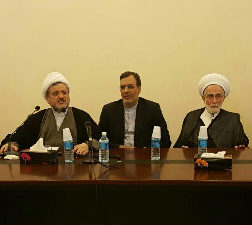دیدار جابری انصاری با رئیس و اعضای تجمع علمای مسلمین لبنان