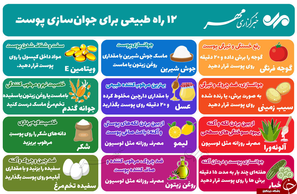 ۱۲ راه برای جوان&zwnj;سازی پوست شما