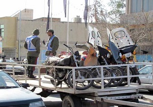 توقیف ۴۲ دستگاه موتورسیکلت متخلف