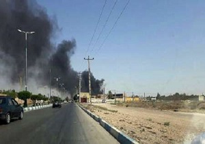آتش سوزی در انبارهای کارخانه نوشابه سازی خرمشهر