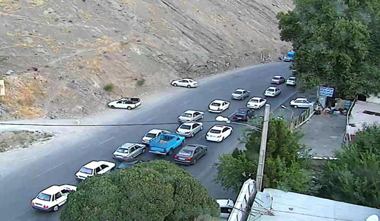 ترافیک در محور کرج-چالوس سنگین است