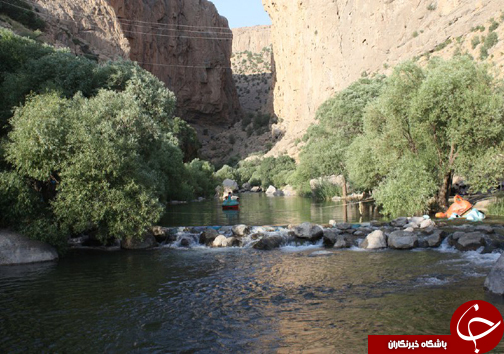 تنگ براق فرشی زیبا با نقش و نگار طبیعت