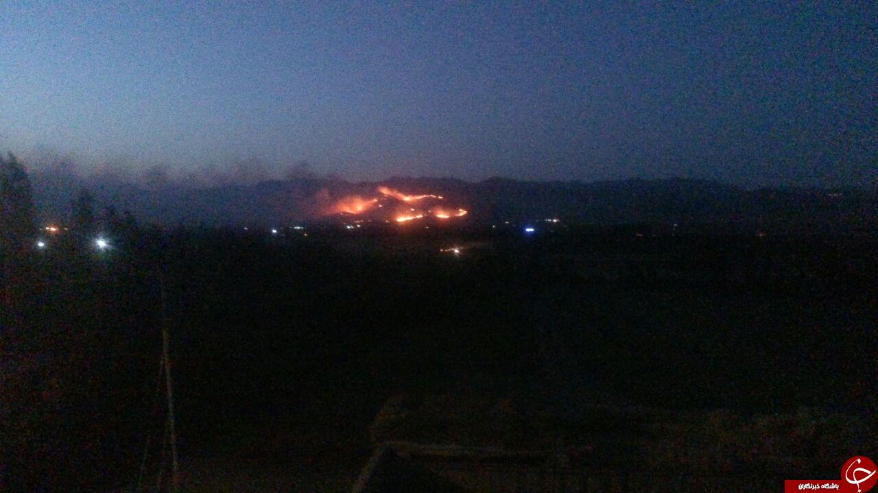 آتش&zwnj;سوزی مراتع در روستای &laquo;کهن&zwnj;آب&raquo; + تصاویر